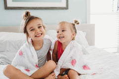 Margaux & May swaddle blanket 47x47 inches spread for generous wrapping