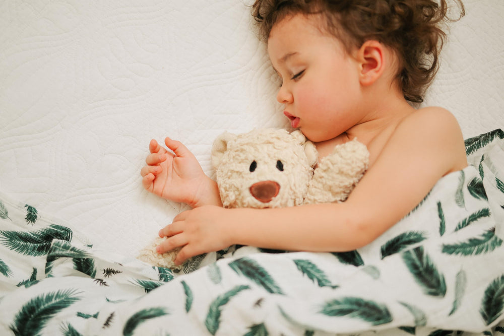 Margaux & May gift-packaged swaddle set, perfect baby shower or new-parent gift.