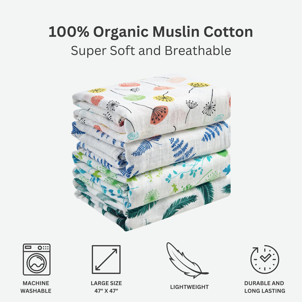 Margaux & May swaddle 2-pack flatlay, easy-to-spot design for versatile everyday use.