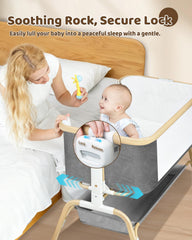 Mariserenity detachable basket converts to portable bassinet for travel or living room.