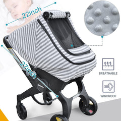 MARLIFER car seat cover cotton window layer shields heat and chill while allowing airflow