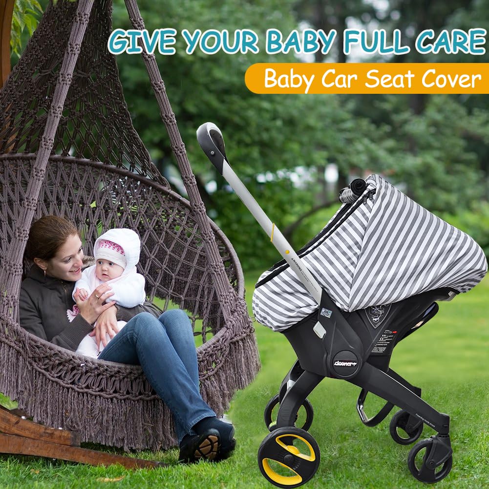 MARLIFER car seat cover grey stripe design adds style to travel gear