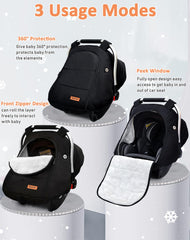 MARLIFER universal-fit car seat cover fits Chicco and other seats