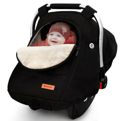 MARLIFER waterproof winter car seat cover showing waterproof outer fabric protecting baby