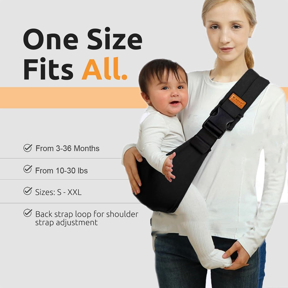 Marrlly baby carrier non-slip hip seat highlights secure buckles during use.