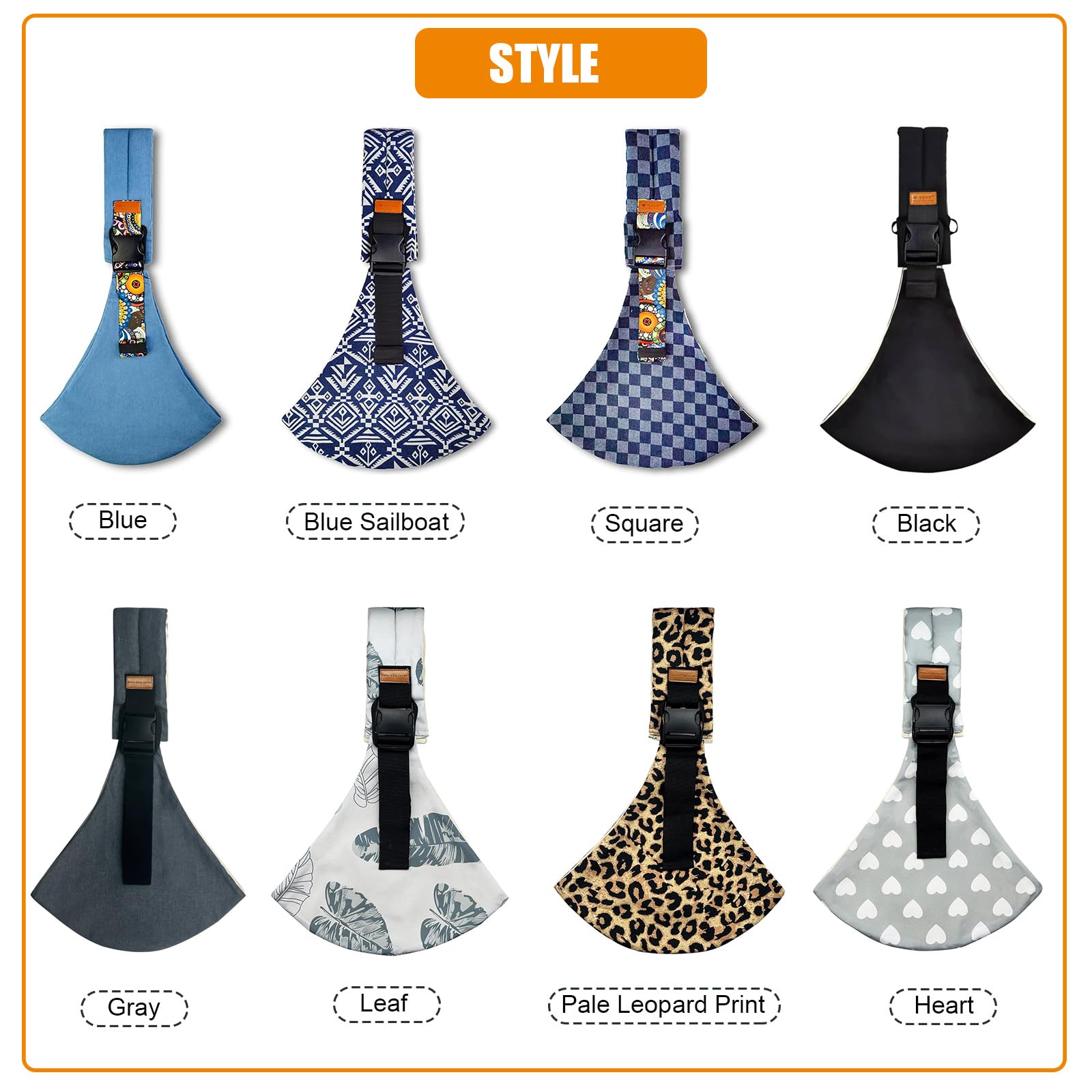 Marrlly baby carrier safety buckles closeup underscores front-and-back security features.
