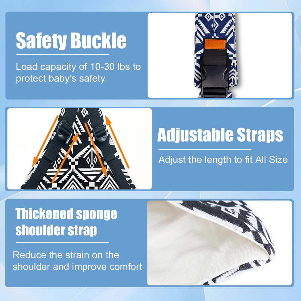 Marrlly Baby Sling adjustable-straps deliver all-day comfort