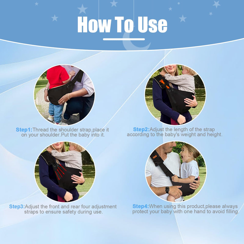 Marrlly Baby Sling supports newborn-to-toddler positions for versatile carrying