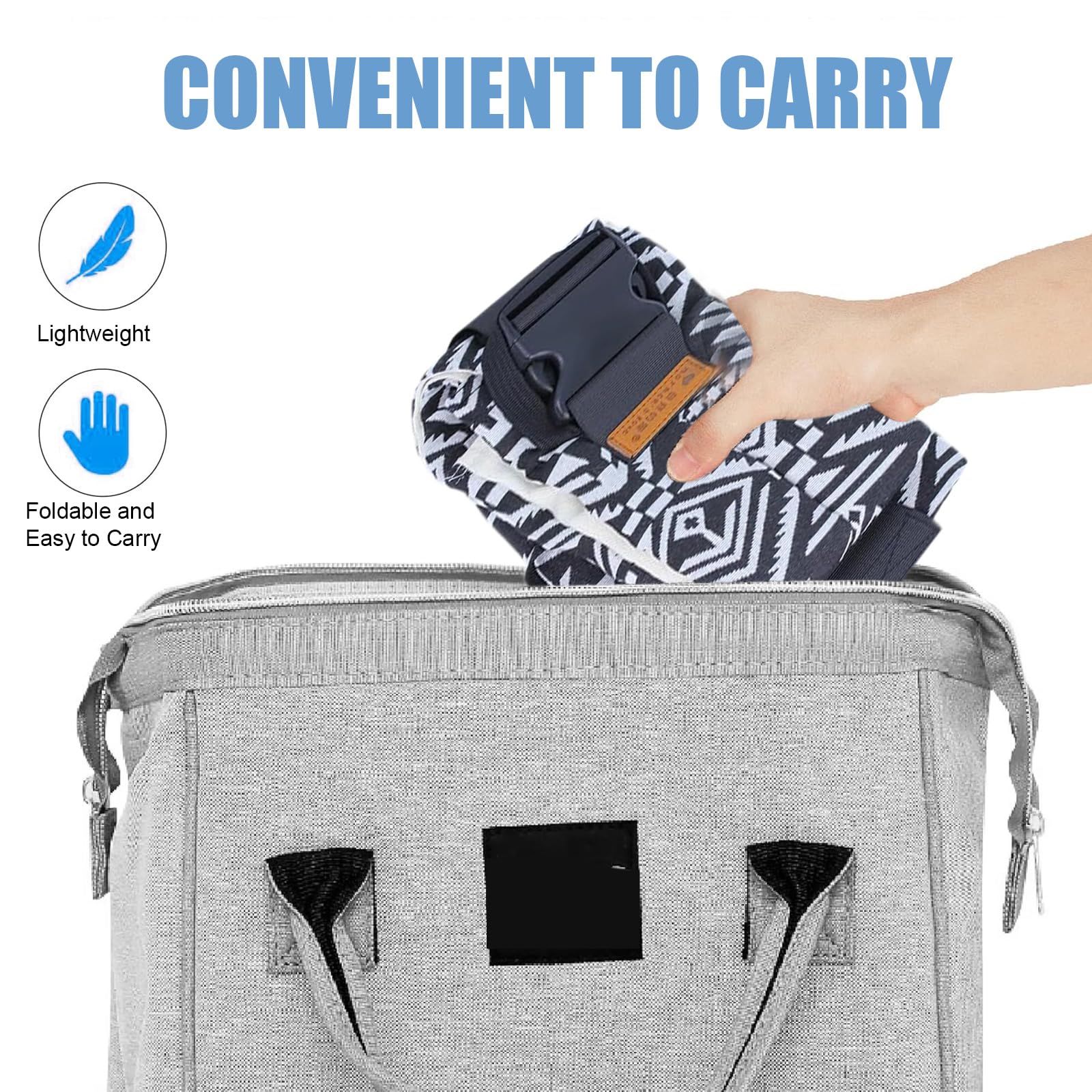 Marrlly Baby Sling portable and folds for easy storage