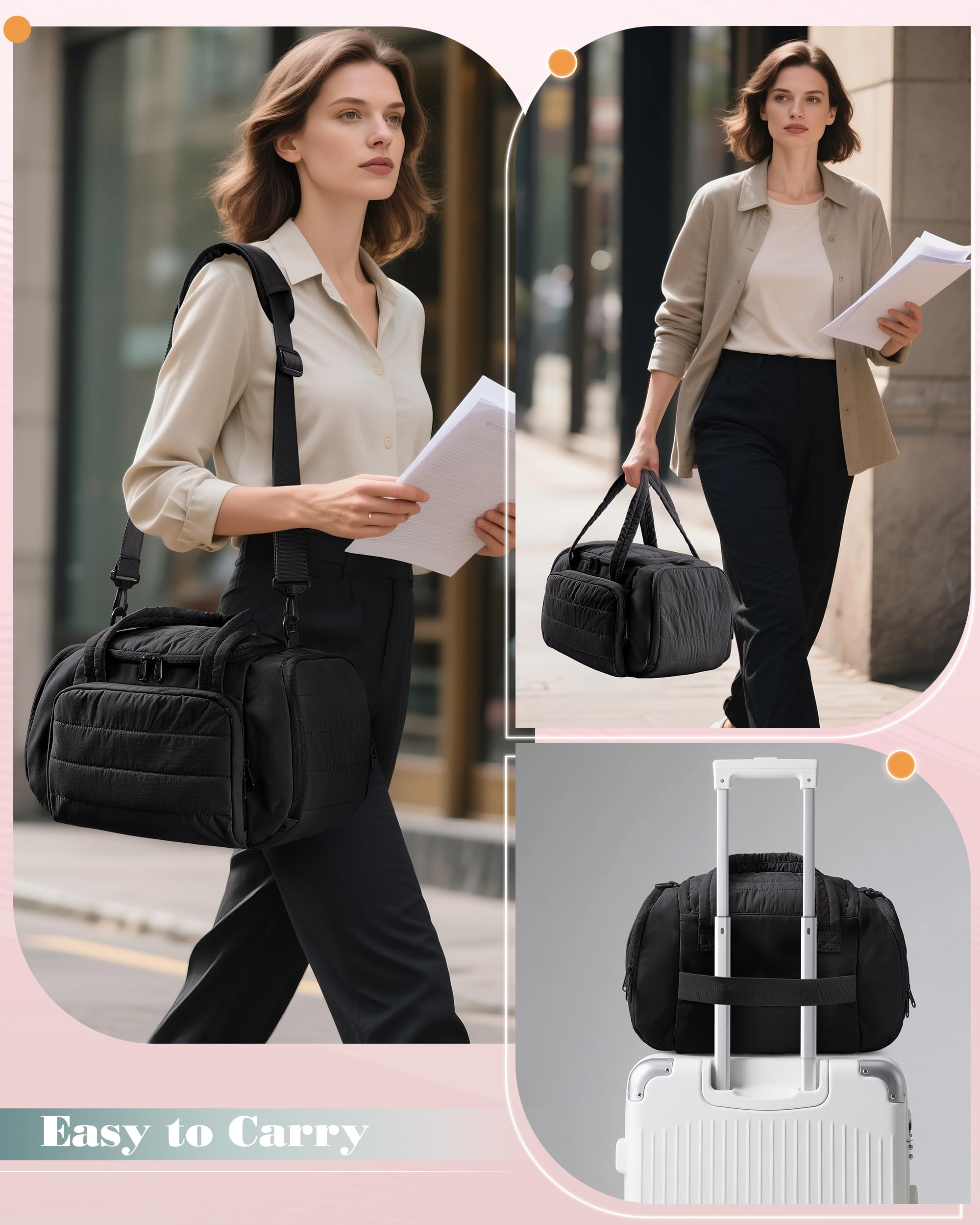 Marscamd bag front pockets neatly organize small essentials for moms on the go.