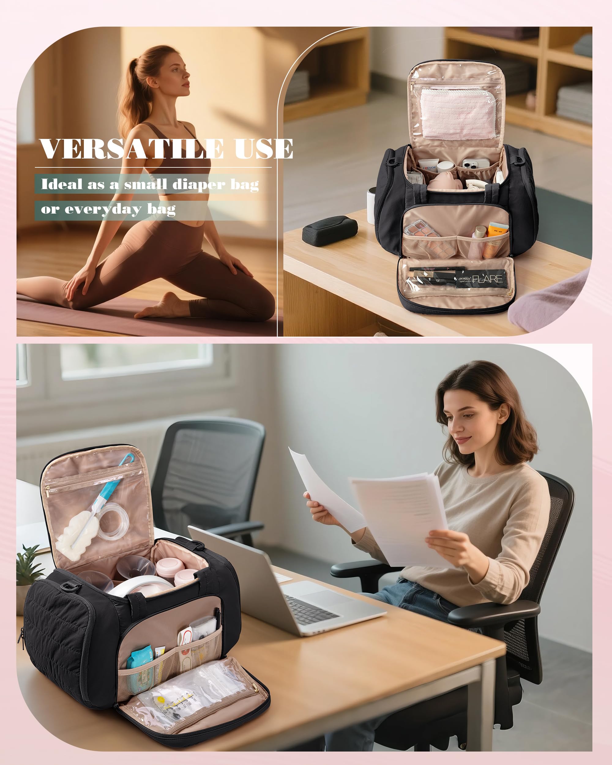 Marscamd bag side pocket fits a full pack of wet wipes for convenience.