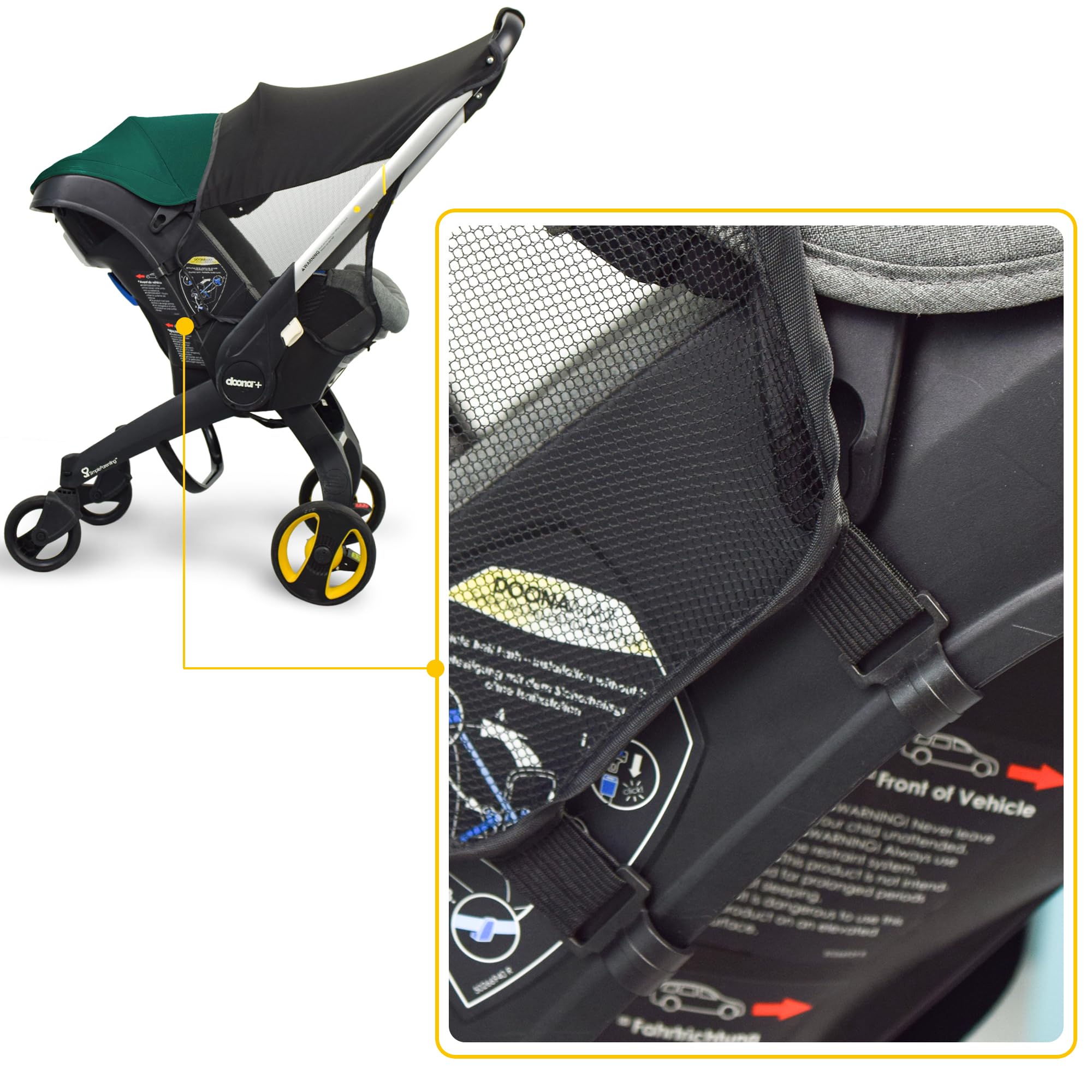 Marsheepy sunshade extension is easy to wash by hand or machine.