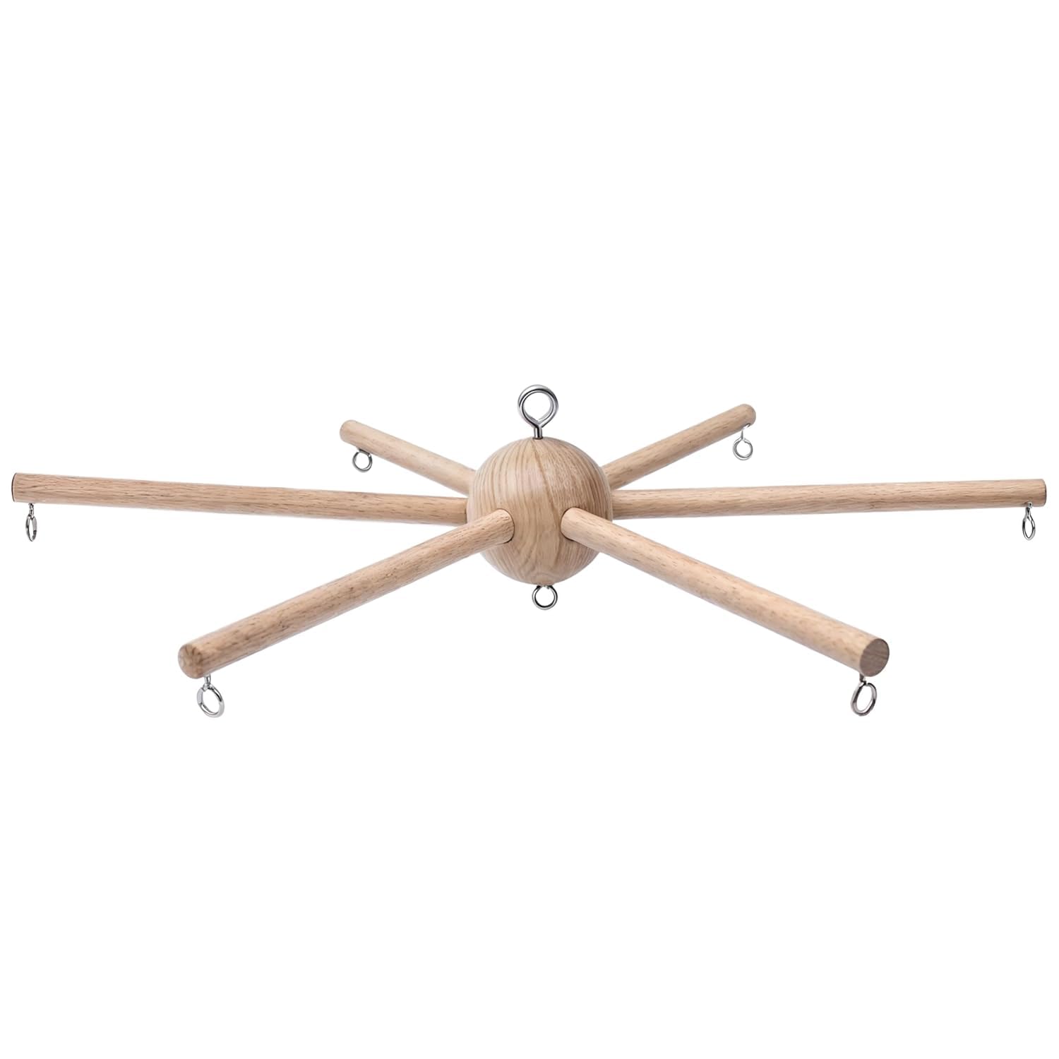 Marsrut DIY Baby Mobile Frame assembly shows sturdy wood construction for durable nursery decor.