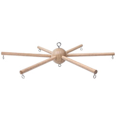 Marsrut DIY Baby Mobile Frame assembly shows sturdy wood construction for durable nursery decor.