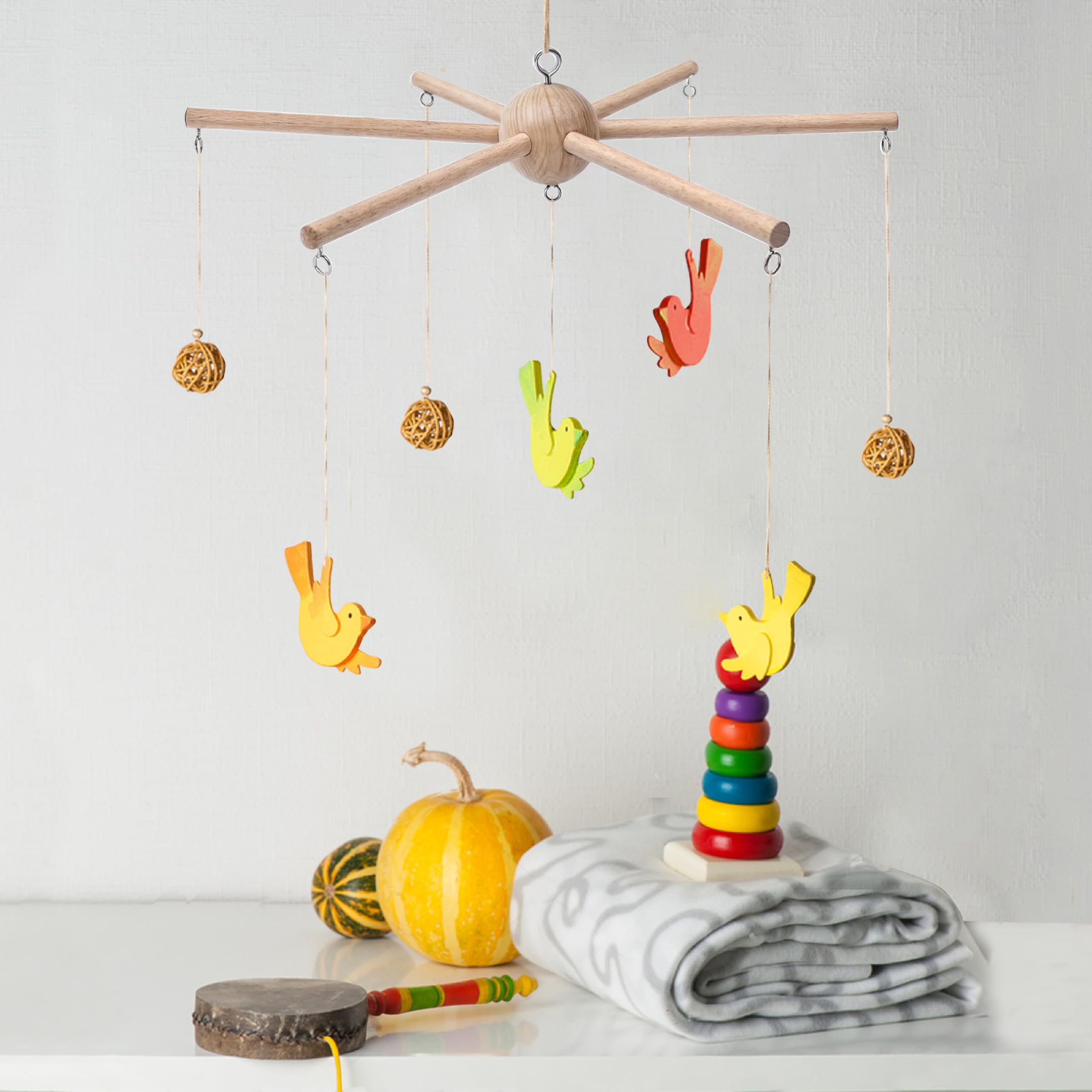 Marsrut Nursery Decor Over-Crib setup showcases versatile placement for cozy bedtime ambiance.