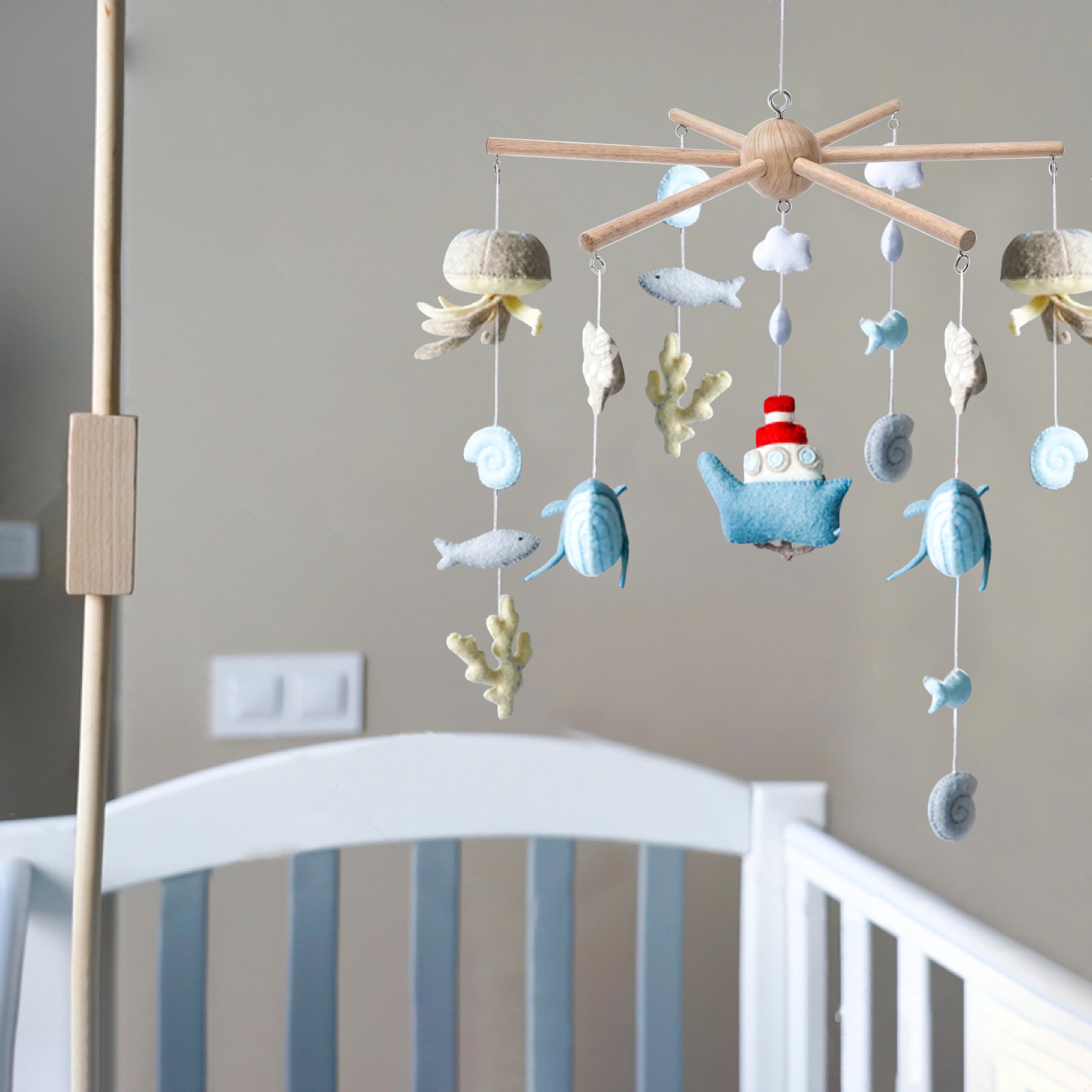 Marsrut Wall Decor Wood Frame presents decorative potential beyond the crib.