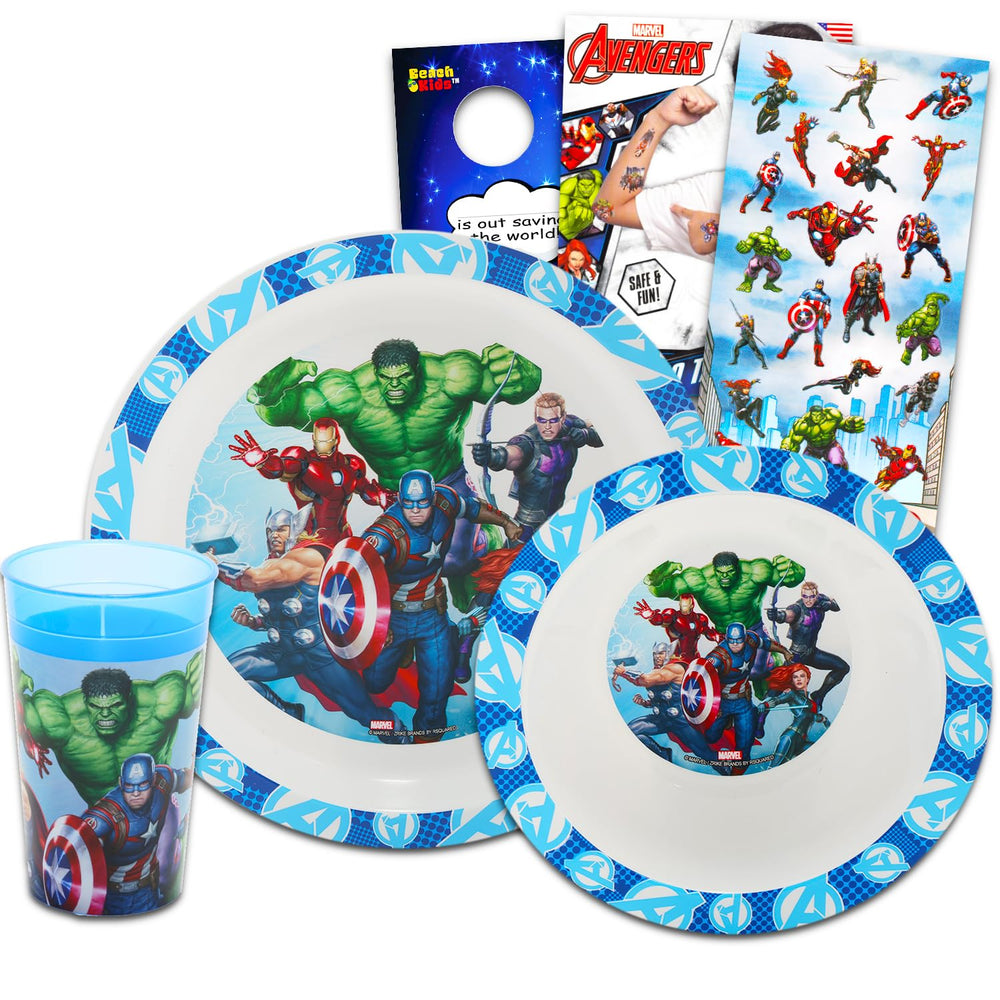 Marvel Avengers dinner plate featuring Iron Man artwork for exciting, kid-friendly meals