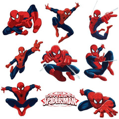 Marvel Spiderman sticker pack wall decor adds playful, removable scenes for kids' rooms.