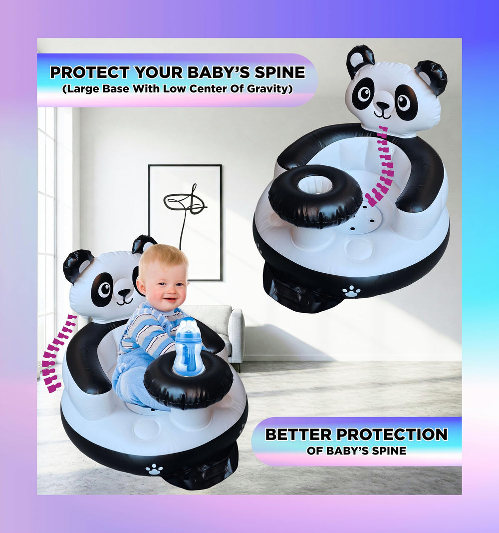 Marwan Sports Panda feeding tray keeps snacks within reach during playtime.