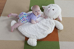 Mary Meyer Bestever Baby Mat Lamb folded for travel is easy to carry.