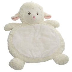 Mary Meyer Bestever Baby Mat Lamb front view offers plush tummy time comfort.