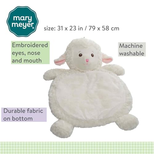 Mary Meyer Bestever Baby Mat Lamb soft fabric top feels gentle on skin.