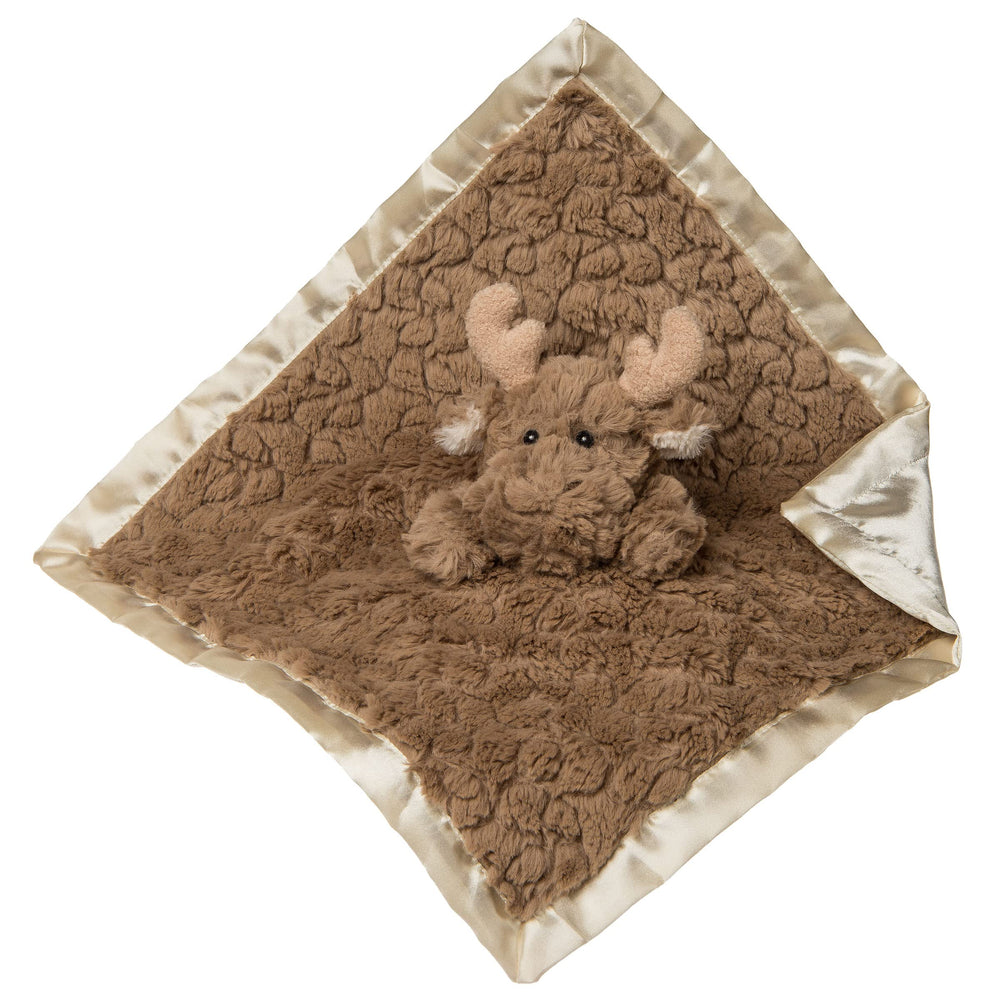 Mary Meyer Putty Nursery Moose Lovey front view, ideal for baby snuggles and comfort.