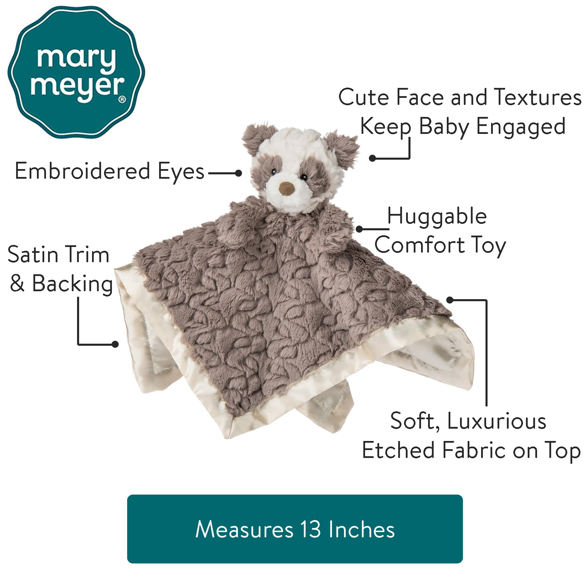 Mary Meyer Putty Nursery Panda face detail highlights soft features for gentle comforting moments