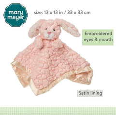Mary Meyer Putty Nursery Pink Bunny side view shows plush charm for baby comfort.