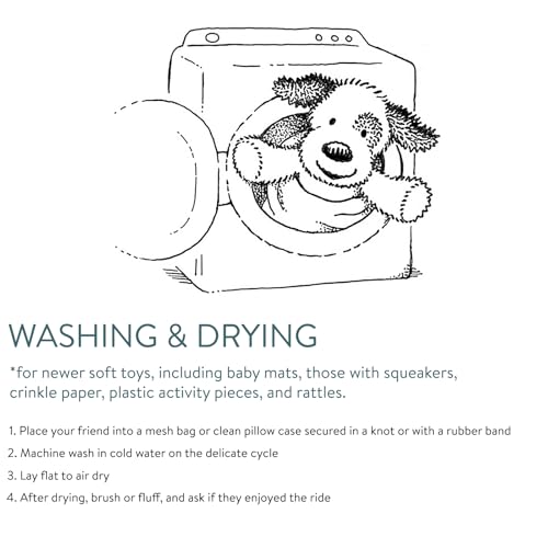 Mary Meyer Putty Nursery Pink Bunny is machine washable for busy homes.
