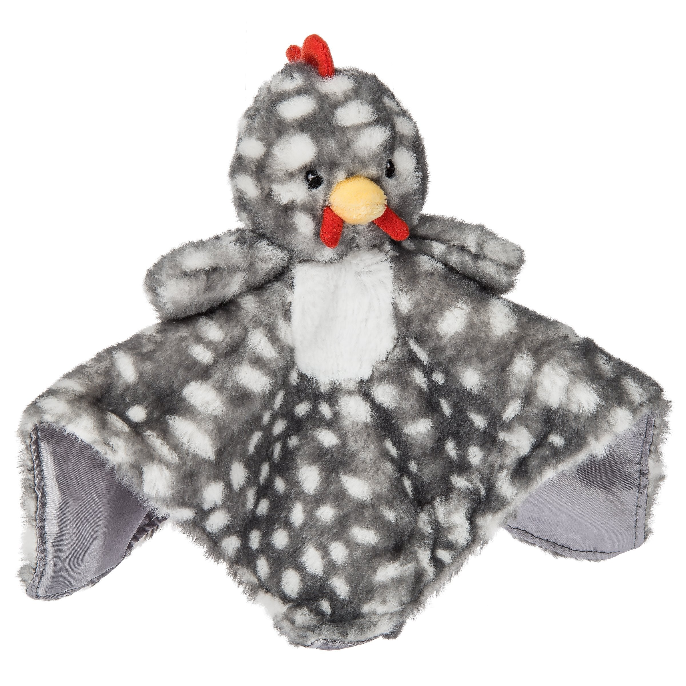 Mary Meyer Rocky Chicken blanket front view provides a soft, comforting cuddle for babies.