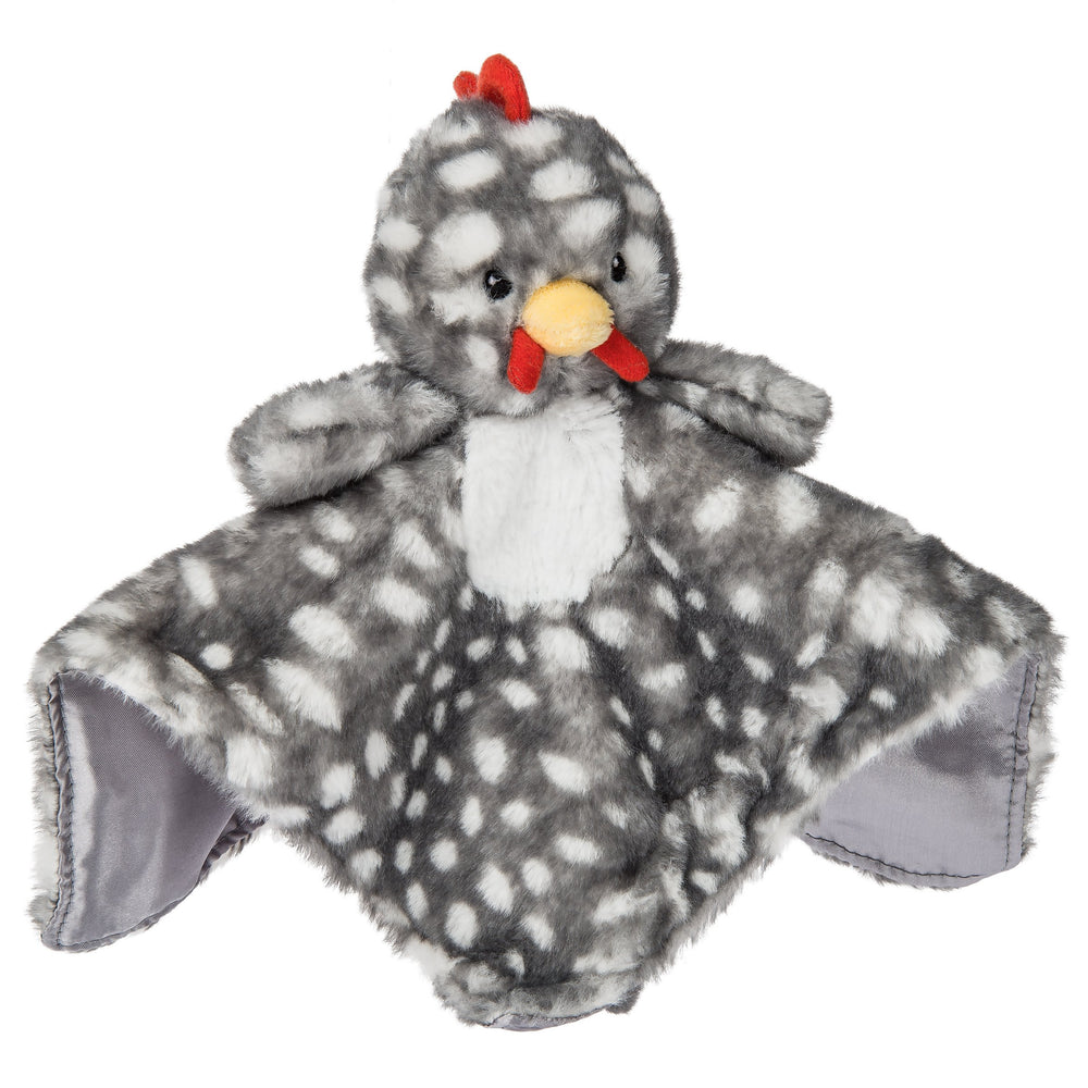 Mary Meyer Rocky Chicken blanket front view provides a soft, comforting cuddle for babies.