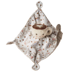 Mary Meyer Sweet Soothie Latte toy on soft 10x10 blanket for infant comfort
