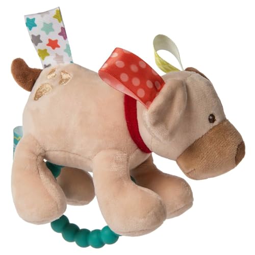 Mary Meyer Taggies Buddy Dog soft-pup close-up showcases comforting texture and teething support