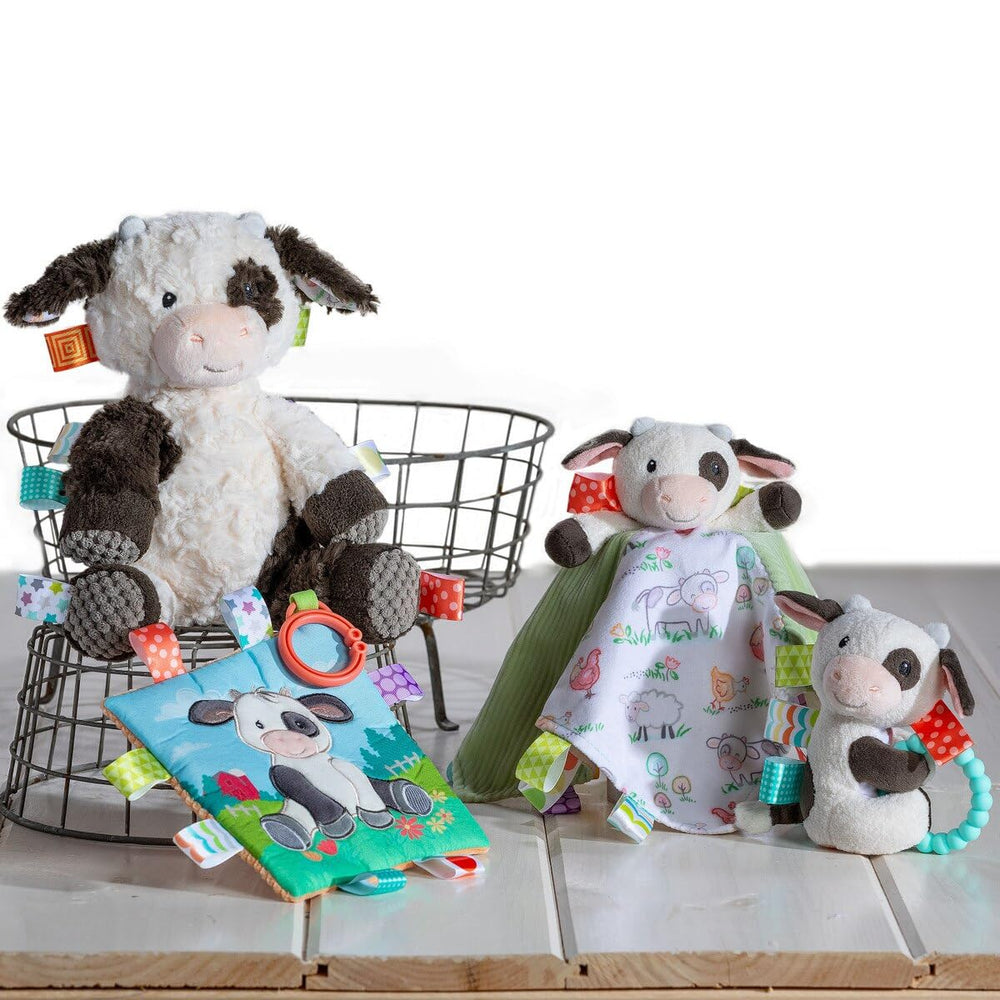 Mary Meyer Taggies Buttercup Cow washable design for easy cleaning