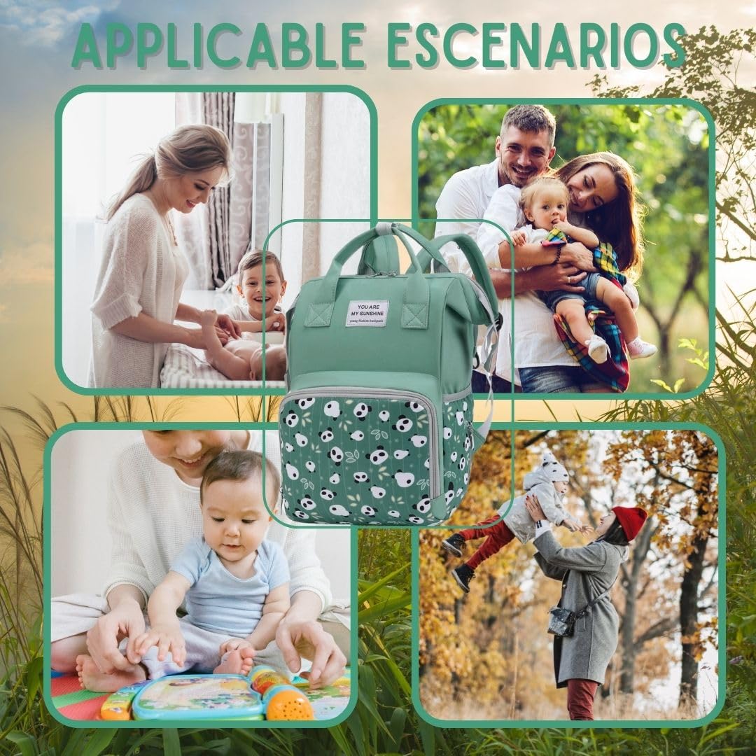 MARYAS Baby Diaper Bag Backpack changing pad space for quick diaper changes