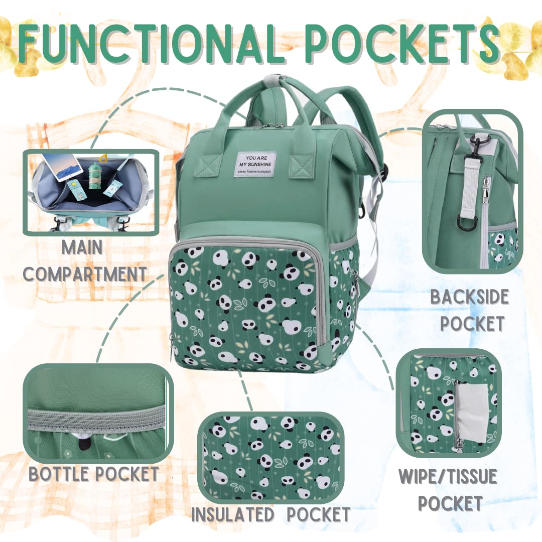 MARYAS Baby Diaper Bag Backpack stroller straps for hands-free travel