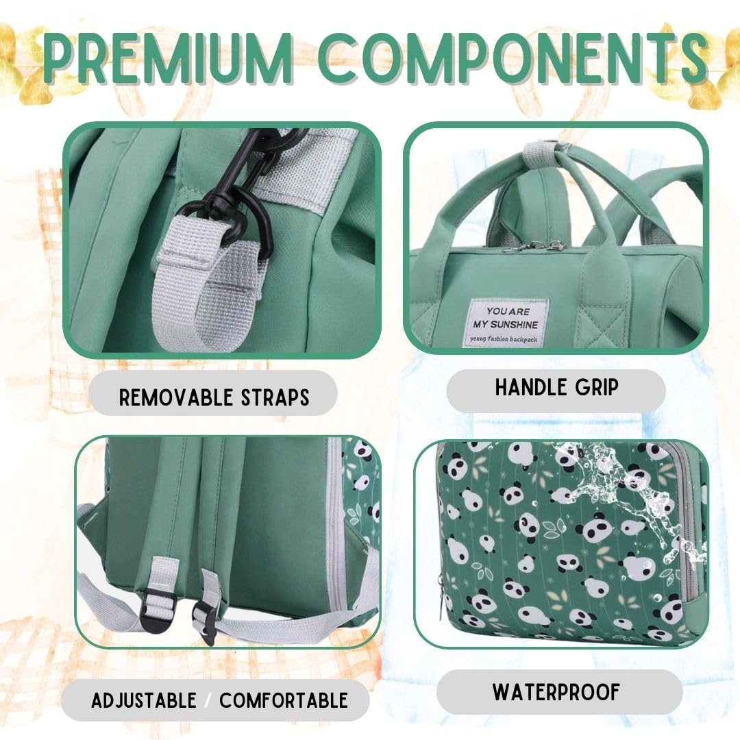 MARYAS Baby Diaper Bag Backpack waterproof fabric resists spills and cleans easily