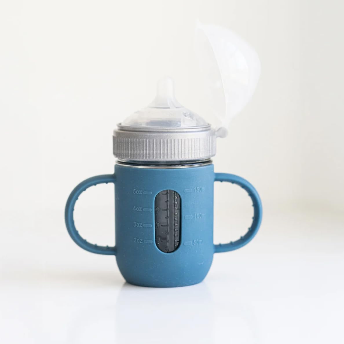 Mason Bottle sleeve is dishwasher-safe silicone for easy cleaning