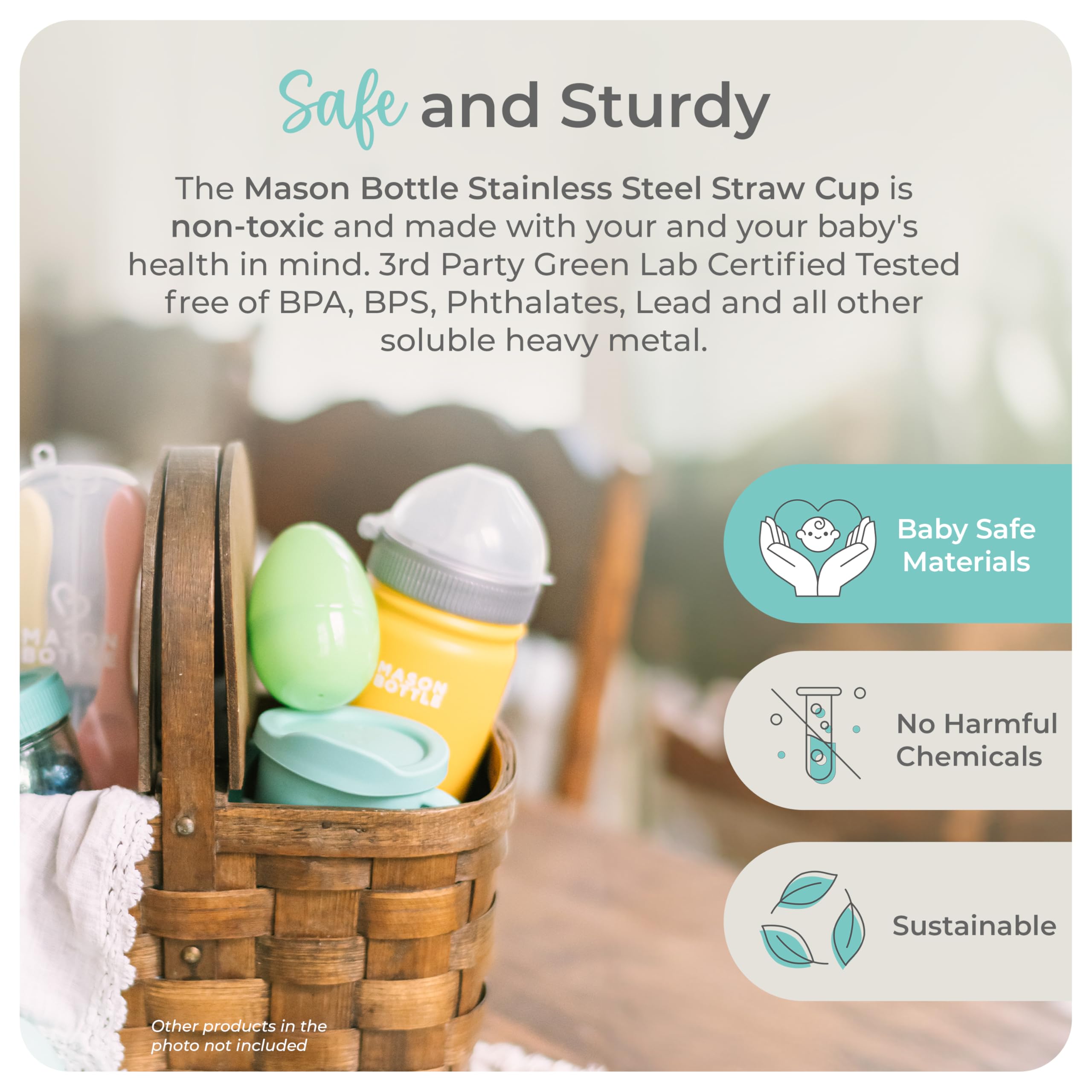 Regular-mouth Mason Bottle design suitable for dishwasher cleaning