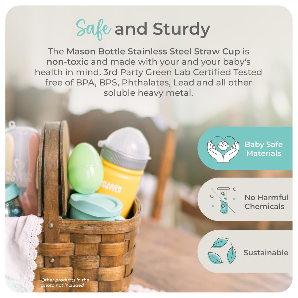 Regular-mouth Mason Bottle design suitable for dishwasher cleaning