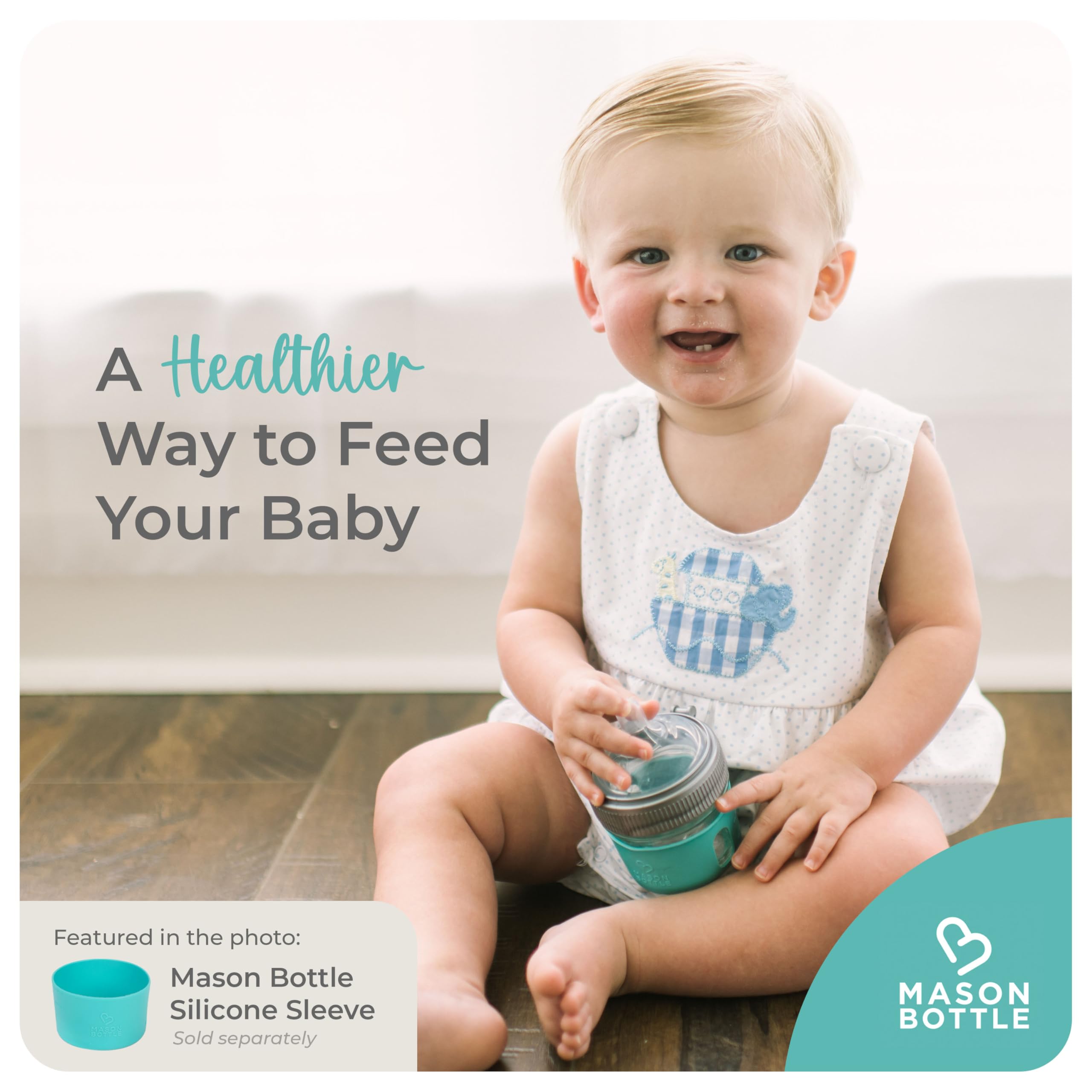 Mason Bottle USA-made nipple highlights high quality and reliable feeding.
