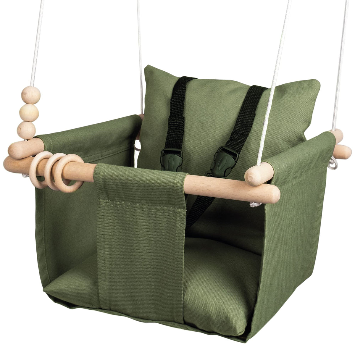 Mass Lumber baby swing ceiling hardware enables secure indoor installation