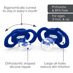 Masterpieces Baby Fanatic Pacifier Rangers colors shield aids visual stimulation.