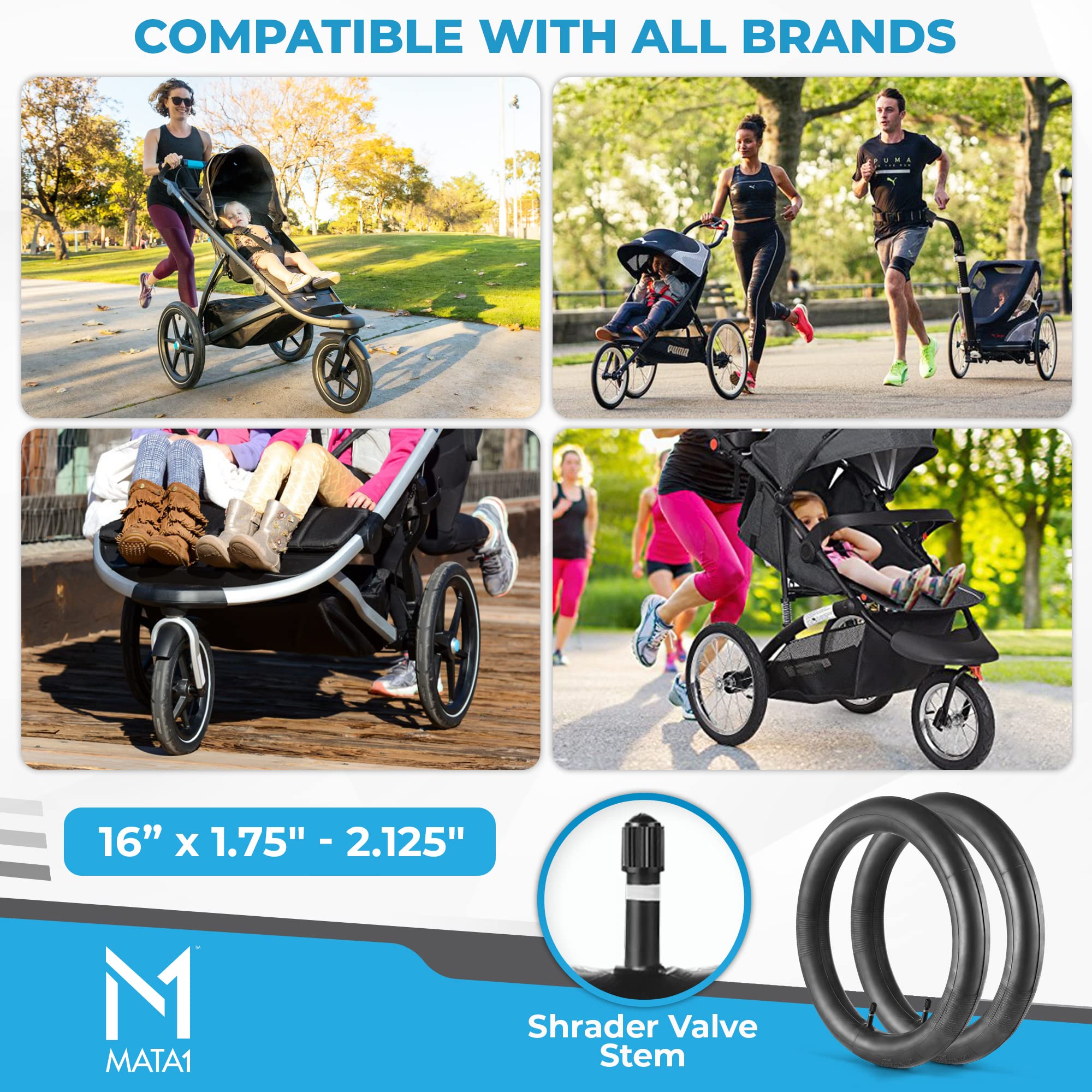 Mata1 inner tube 16in vibration-absorption dampens bumps on runs.