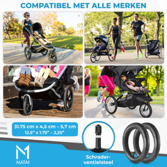 Mata1 inner tube cross-section shows thick butyl walls for durable cushioning.