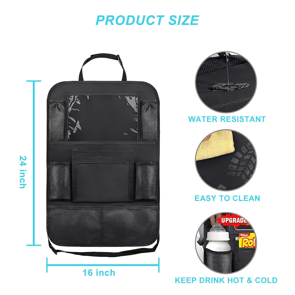 Matenf travel-friendly car organization keeping essentials within reach on road trips.