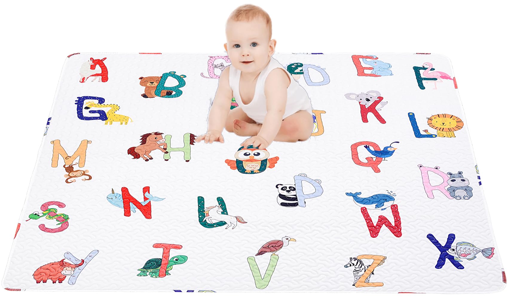 MatLeya 50x50 play mat folded for compact storage and easy portability.