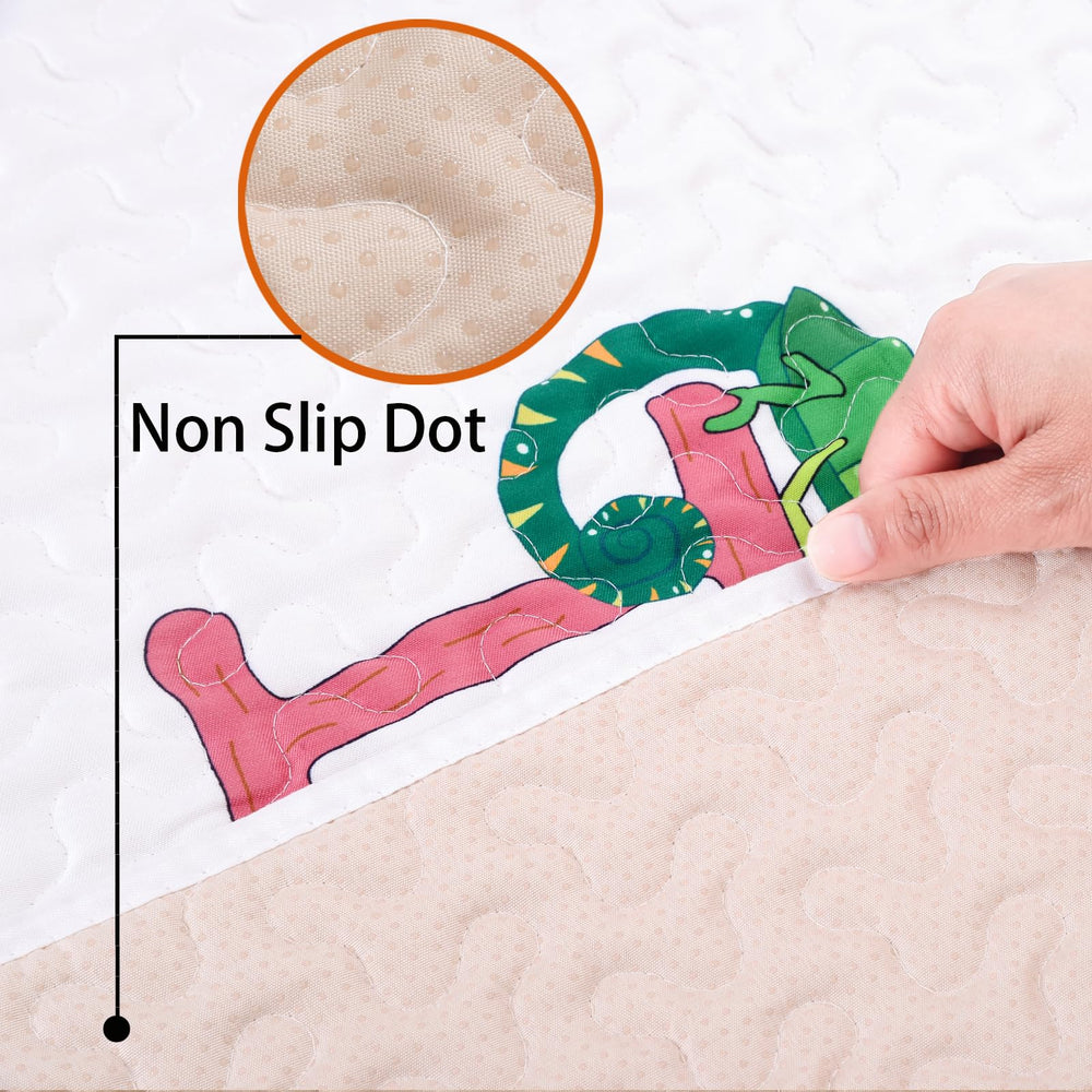 MatLeya tummy time mat in soft microfiber for gentle floor time.