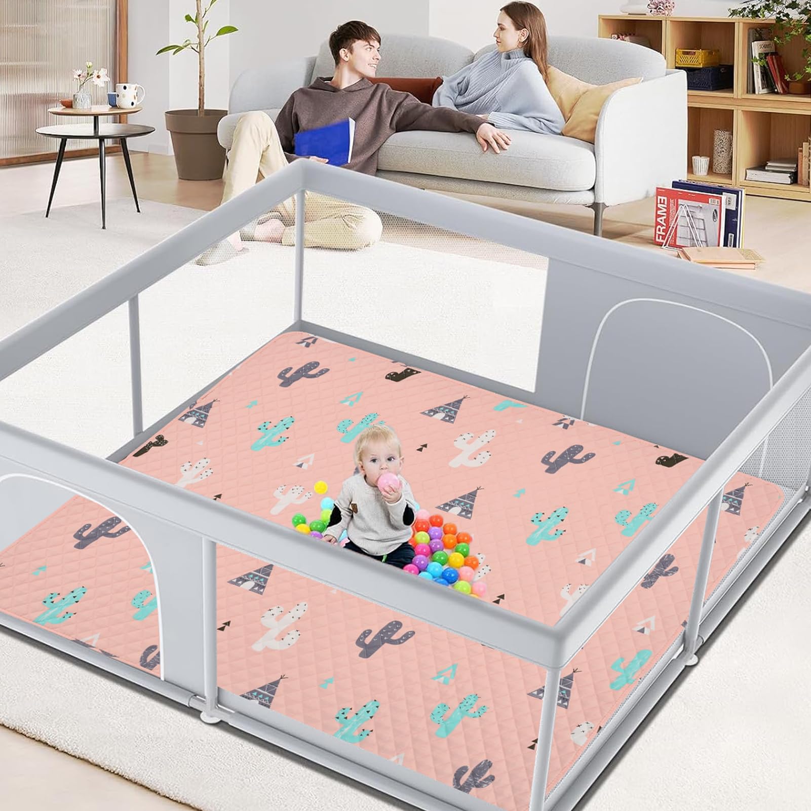 MatLeya machine washable playmat cleans up quickly after adventures.